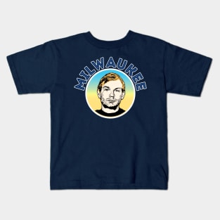 Jeffrey Dahmer/Milwaukee ∆∆∆ 90s Styled Retro Graphic Design Kids T-Shirt